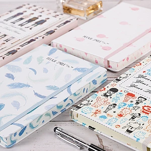 Custom Logo Journal Personalized promotion gift Diary Book Notepad/ Pocket Notebook Day colored edges Planner NoteBook