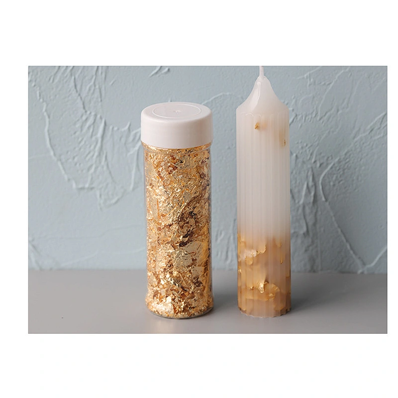 luxury Custom DIY handmade paraffin wax creative gold foil aroma candles promotion gift  handmade candle