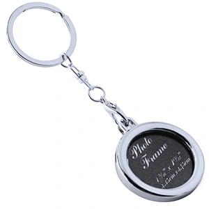 Promotional Souvenir Metal Keychain wedding gifts Custom logo classic Photo Frame Shape Metal  Keychain