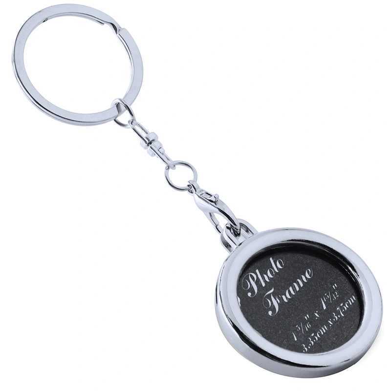 Promotional Souvenir Metal Keychain wedding gifts Custom logo classic Photo Frame Shape Metal  Keychain