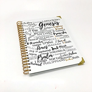 High quality personalized cardboard hardcover notebook custom  Advertisement promotion spiral hardcover notebook
