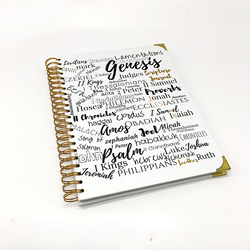High quality personalized cardboard hardcover notebook custom  Advertisement promotion spiral hardcover notebook