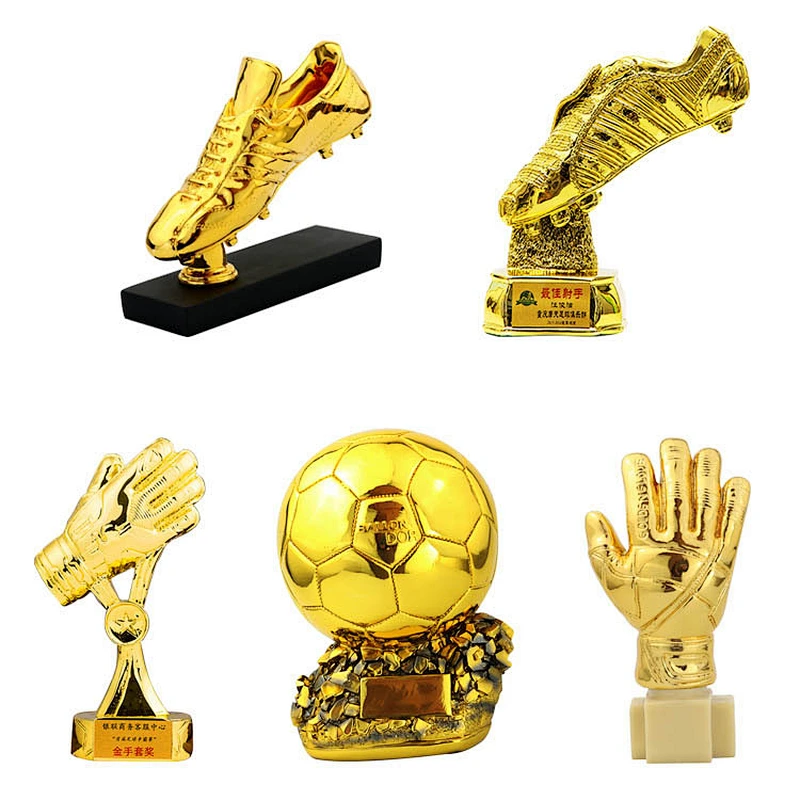 Custom logo sports football soccer trophy Resin sport football trophies Soccer Clubs Fans promotion Souvenirs cup