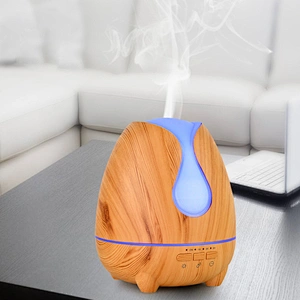 Hot sale essential oil wood grain aromatherapy 7 Color LED 500ml Romantic Night Lamp ultrasonic diffuser