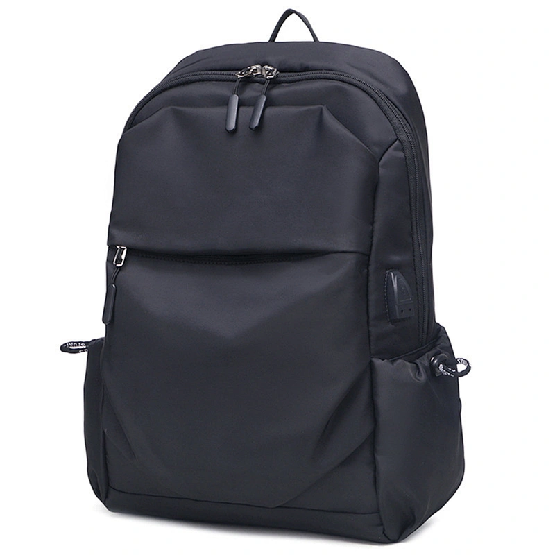 Waterproof black backpacks for men multi-function outdoor travel bags for leisure college students backpack with internal layer