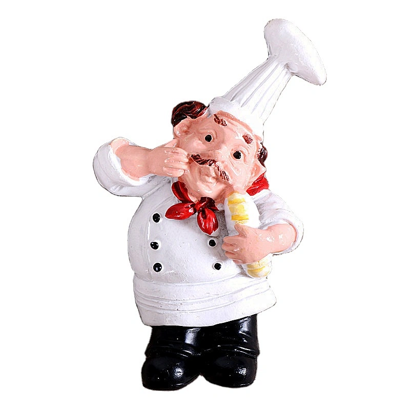 Custom logo Cartoon Creative Craft Home Decoration Chef Cook Resin  Fridge Magnet promotion gift Fridge Magnet
