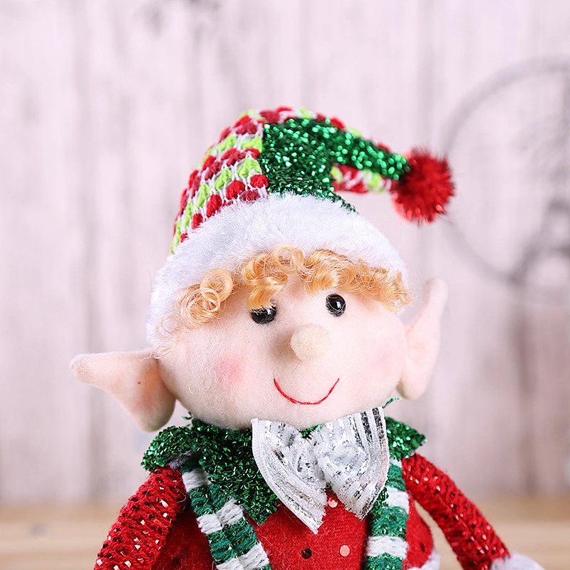 wholesale stock Cute long feet elf doll decorations Christmas stand posture elves Christmas decorations