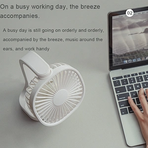 2020 hot sale Handy travel  Table fan usb rechargeable mini clip  fan  use Baby pram home office