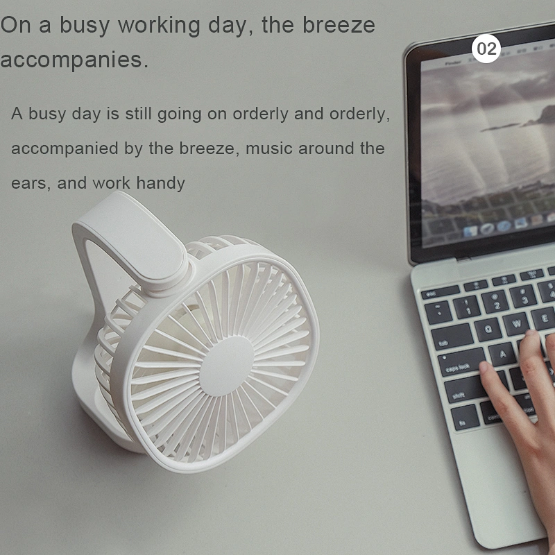 2020 hot sale Handy travel  Table fan usb rechargeable mini clip  fan  use Baby pram home office