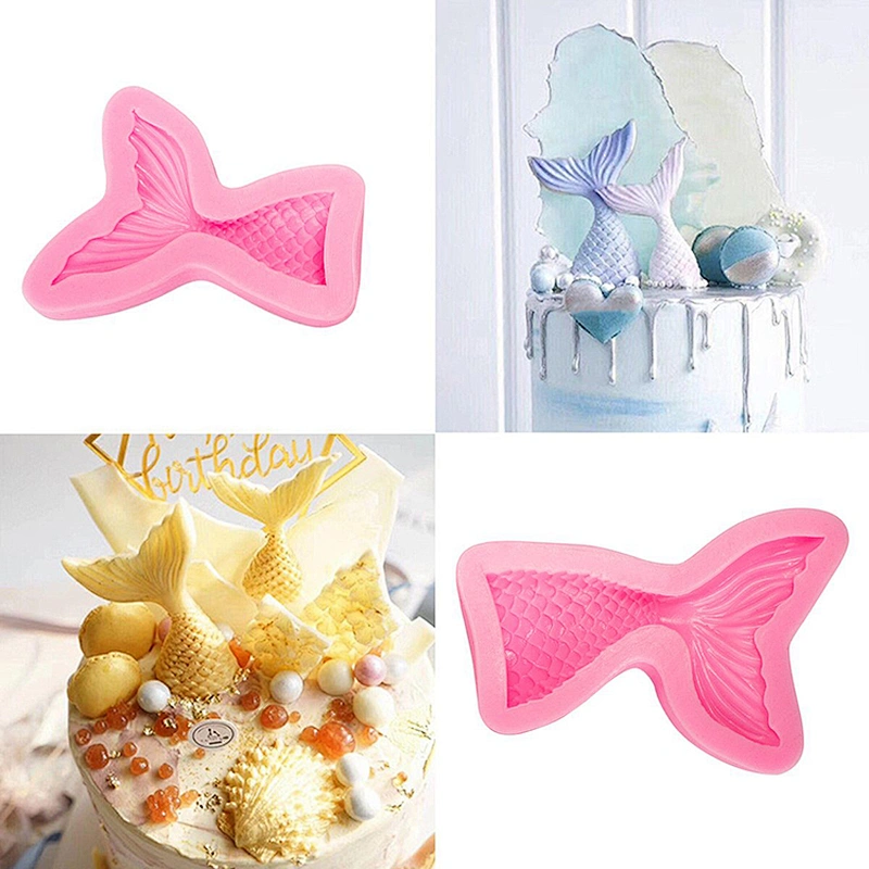 DIY tools Mermaid tail mold handmade Food grade silicone molds for baking candle chocolate soap