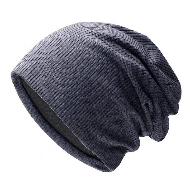 Custom brand/embroidery logo knitting beanie hat promotional gift double layer winter beanie hat