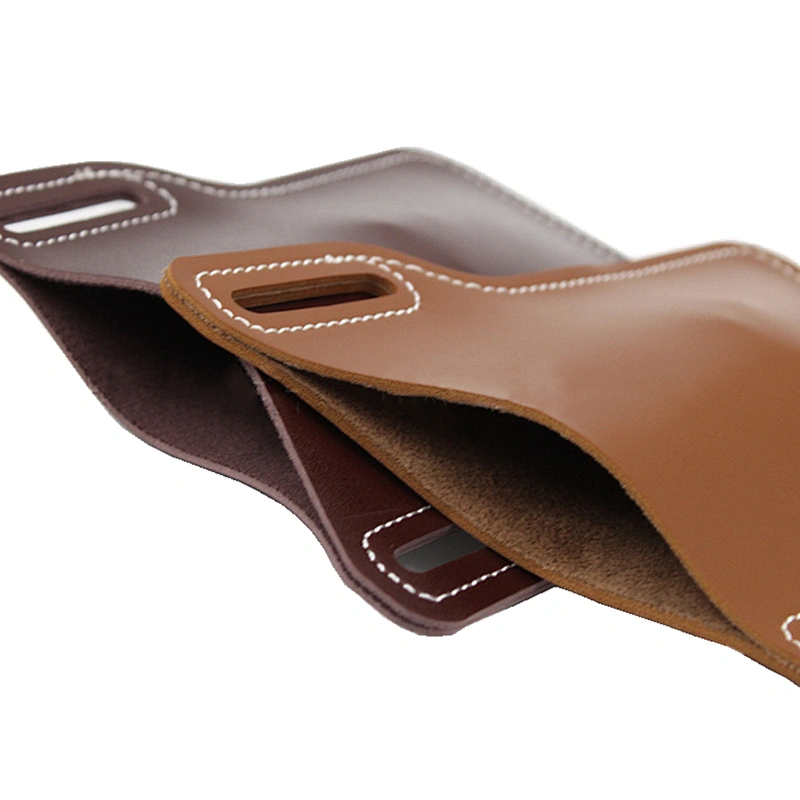 Leather mobile phone waist bag men's outdoor portable mobile phone storage bag mobile phone storage Fanny bag
