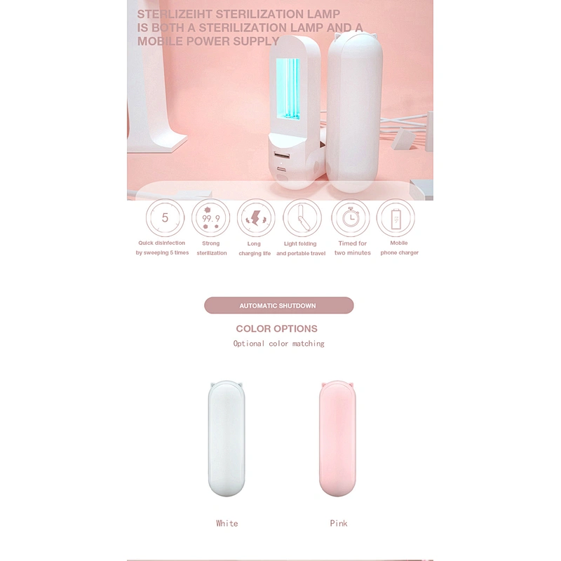 Personal Folding usb  rechargeable sterilizer  handheld uv ozone light  uv sterilizer wand