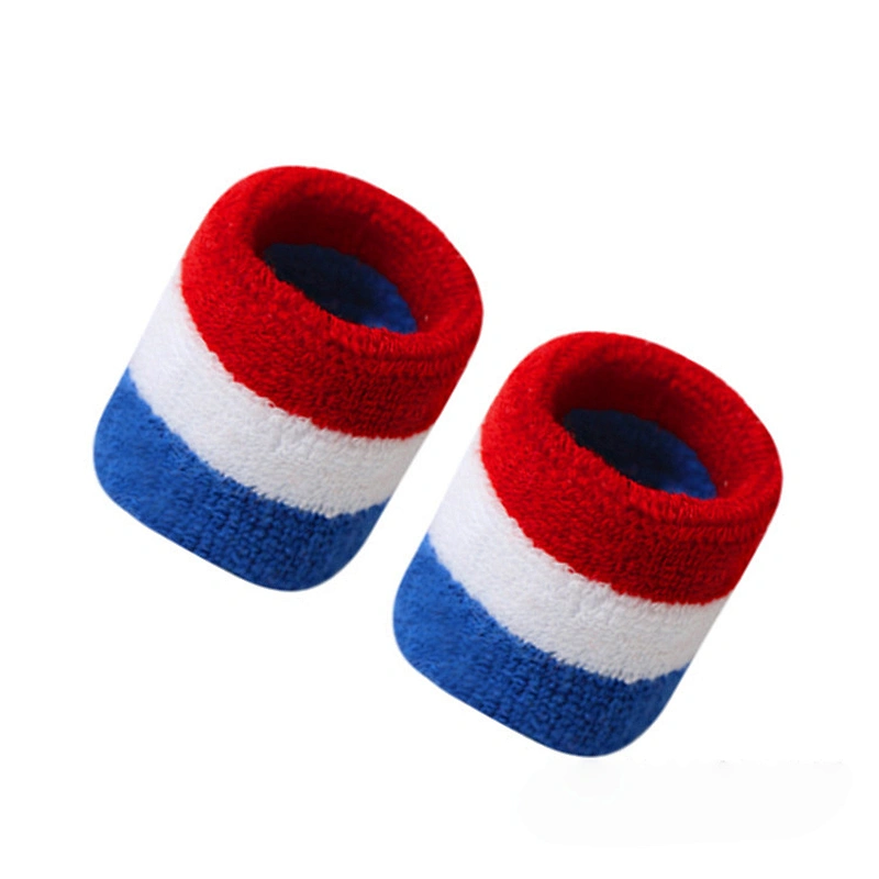New products custom Color sports sweat-absorbent cotton towel Knitting Wrist Protector elastic sweatband wristband