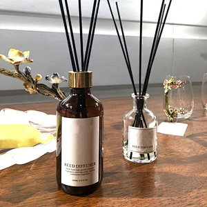 2020 High quality  CUSTOM Aroma Ocean Fragrance Glass Scented Rattan Stick  Reed Diffuser