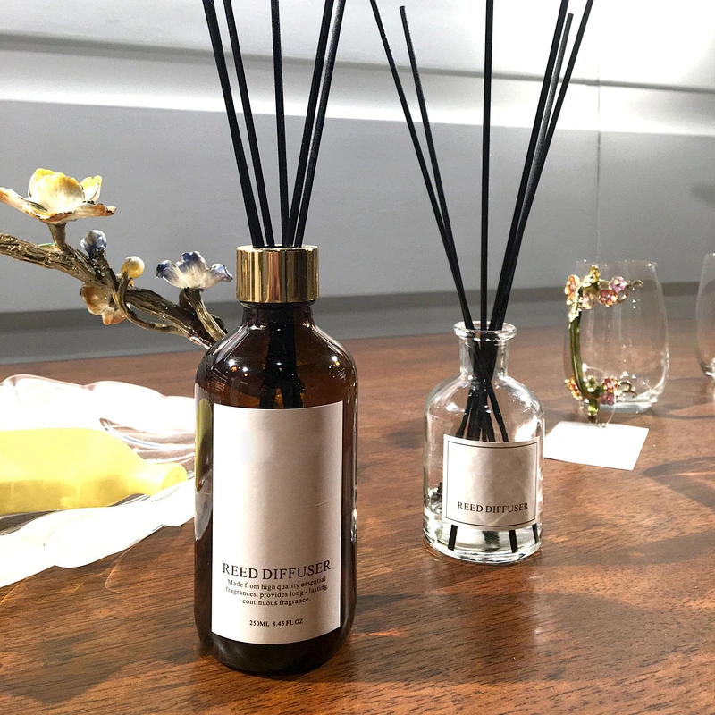 2020 High quality  CUSTOM Aroma Ocean Fragrance Glass Scented Rattan Stick  Reed Diffuser