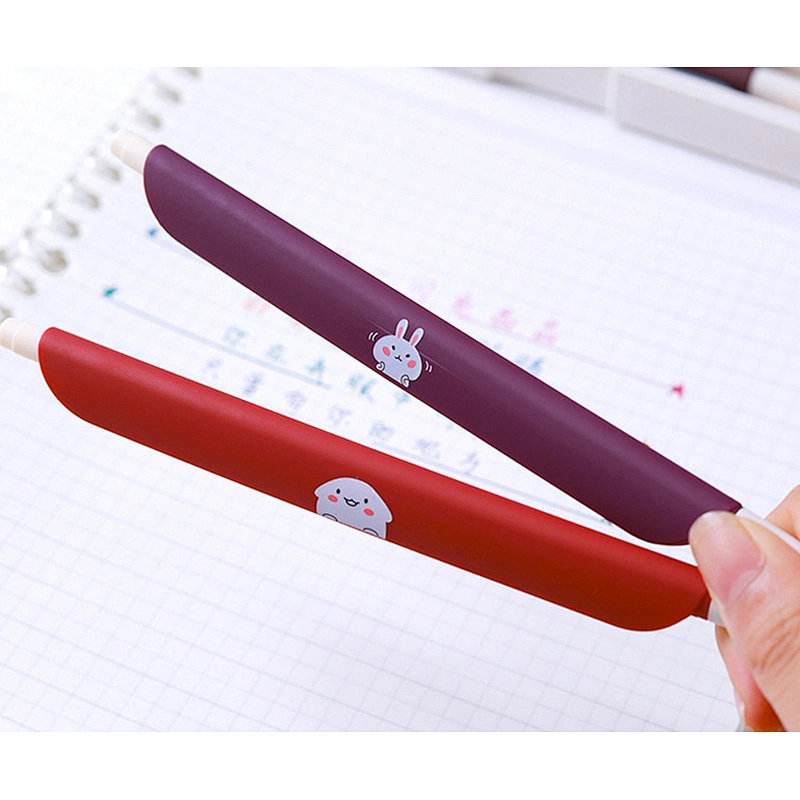 Creative gel-ink pen with ruler multi-color cartoon neutral pen with measure custom logo 0.5mm student signature pen