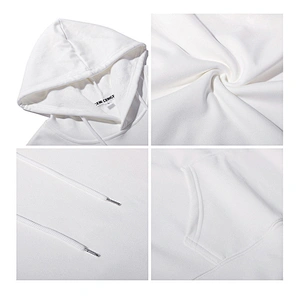 Wholesale fashion autumn and winter 100% cotton  man sweatershirts with hats for  customized logo