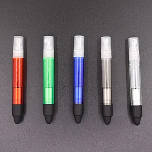 New capacitive alcohol  hand sanitize custom  advertising gift plastic disinfection spray ballpoint pen