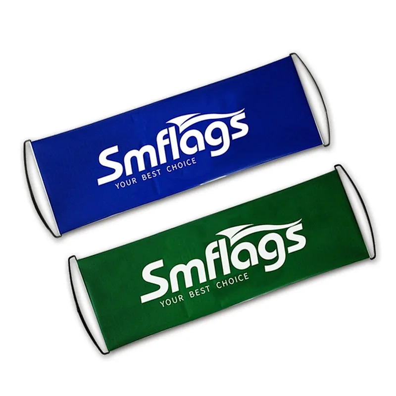 Hot sale custom Printing LOGO banners advertising hand held Retractable Hand Hold Rolling Banner