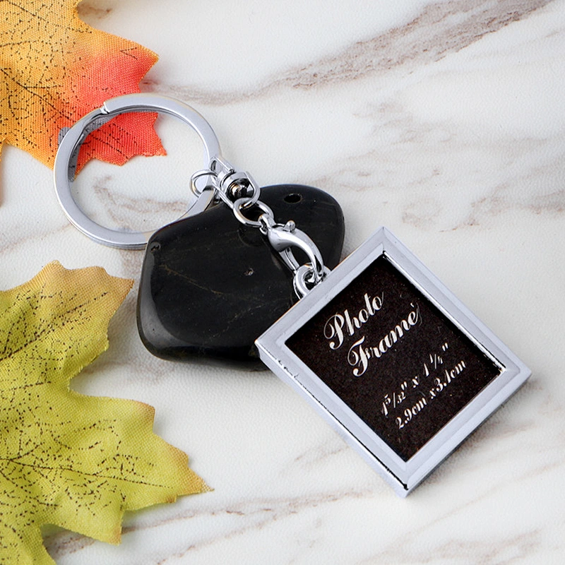 Hot sale custom Business Gift Photo Frame Shape Metal Alloy Keychain