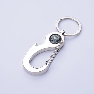Hot sale Engraving Logo Promotion Bottle Opener keychain Custom Bottle Opener Compass Bottle Opener Keychain