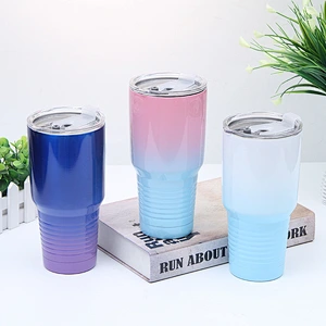 Customizable Spray Painting Double Wall Stainless Steel Coffee Cup business promotional gift