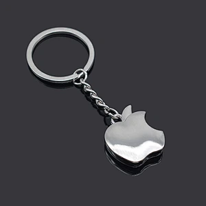 Creative Novelty Souvenir Car Trinket Key Ring Metal Apple Key Chain custom promotion gift Key Chain