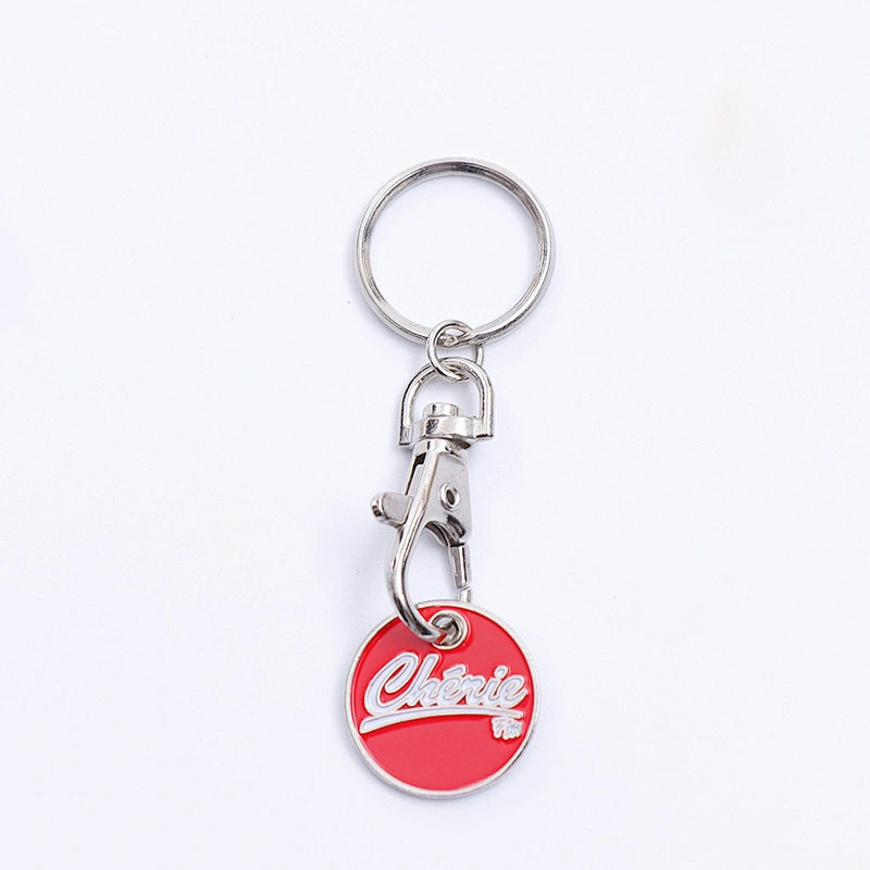 Custom Metal  Euro  Coin Keychain Shopping Trolley Coin /promotion Gifts  Keychain