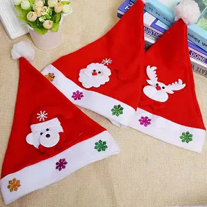 Christmas decorations Holiday gifts Decals cartoon decorations Santa Snowman Christmas Hat with light