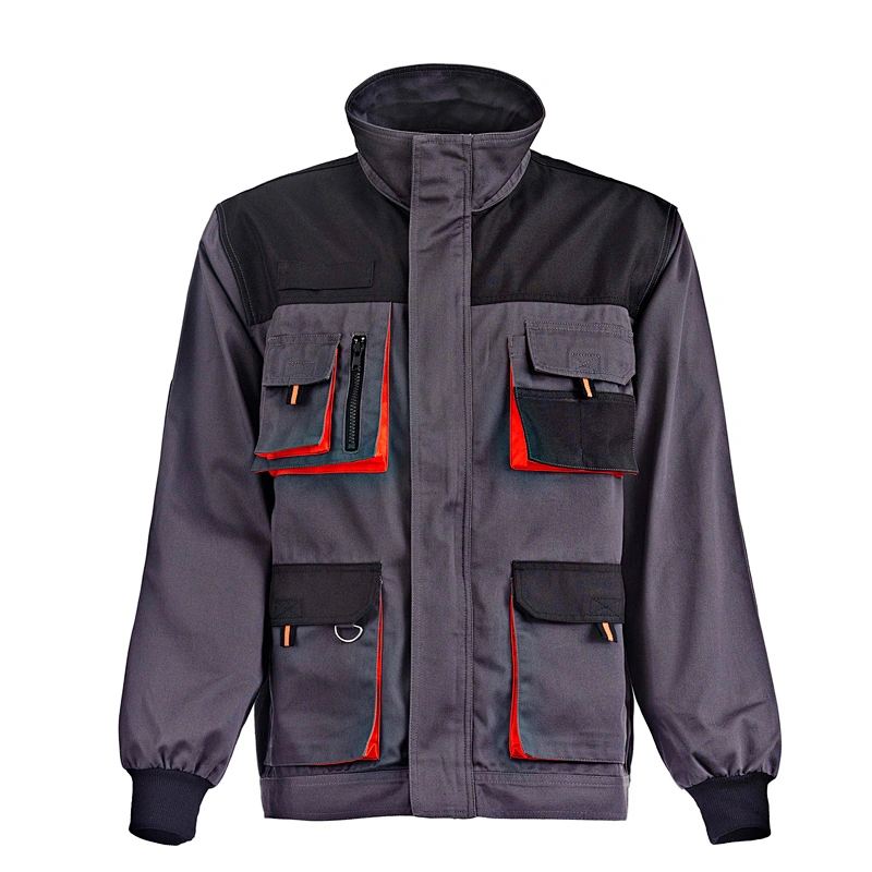 Customized multi-pocket anti-ironing, thickening and wear-resisting maintenance work clothes for automobile labor protection