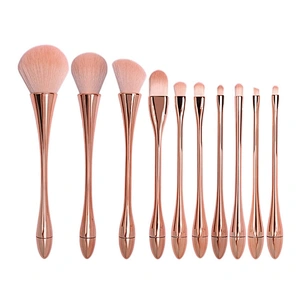 Wholesale Custom Logo Professional Makeup Brush set 10 Piece With Makeup Beauty Brushes Packaging Bag