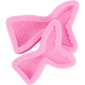 DIY tools Mermaid tail mold handmade Food grade silicone molds for baking candle chocolate soap