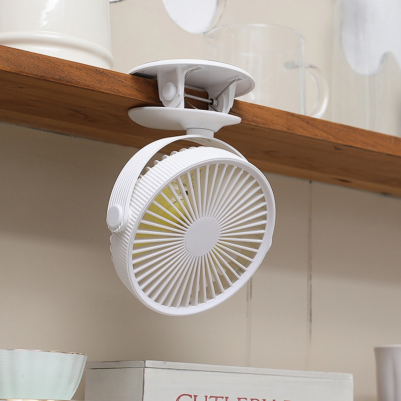 Hot seller CUSTOM  LOGO Travel  360 Degree Rotation portablefan mini usb rechargeable  Clip fan table wireless mini fan