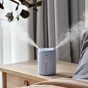 2020 hot sale High quality Double spray portable 400ml air humidifier usb rechargeable home air mist humidifier