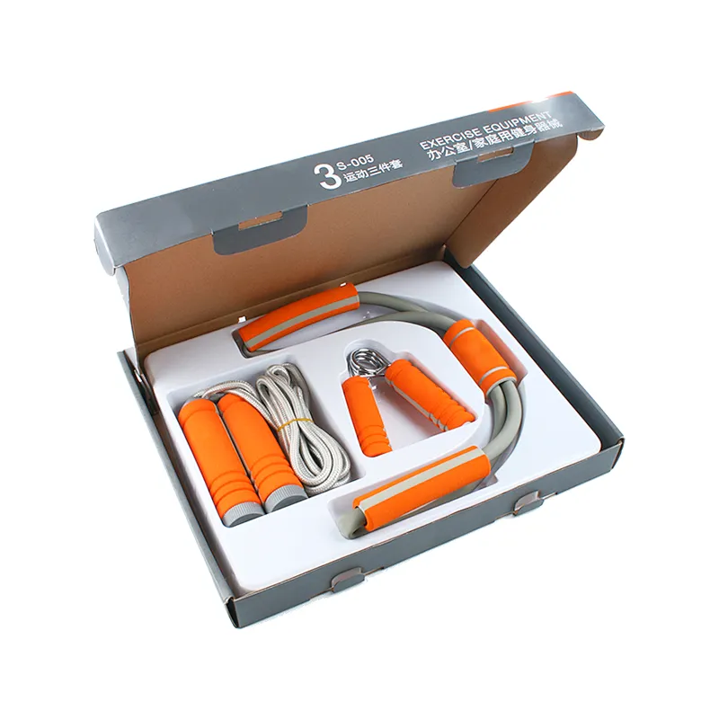 Hot sale custom fitness expander GIft jump rope set Hand Grip Exerciser Fitness Elastic Bungee Cord Rope Training Shock Cord Ela