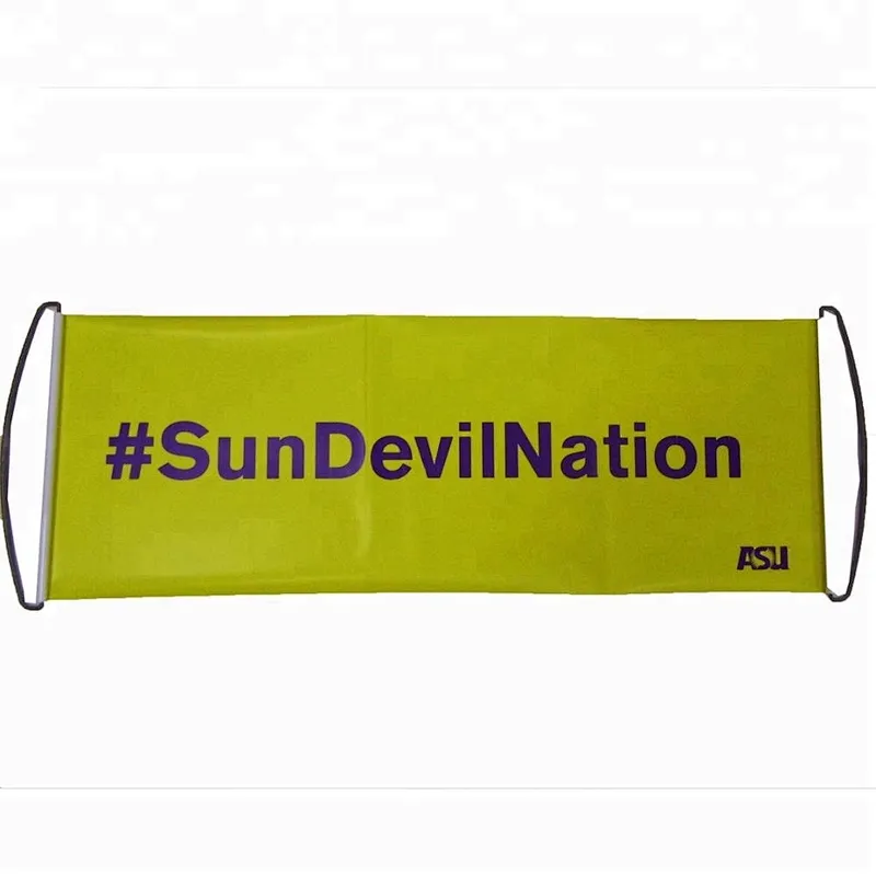 Hot sale custom Printing LOGO banners advertising hand held Retractable Hand Hold Rolling Banner