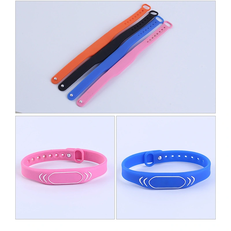 Hot selling Waterproof Smart  Adjustable Passive RFID Wristband Silicone Bracelet NFC TAG  RFID Wristband