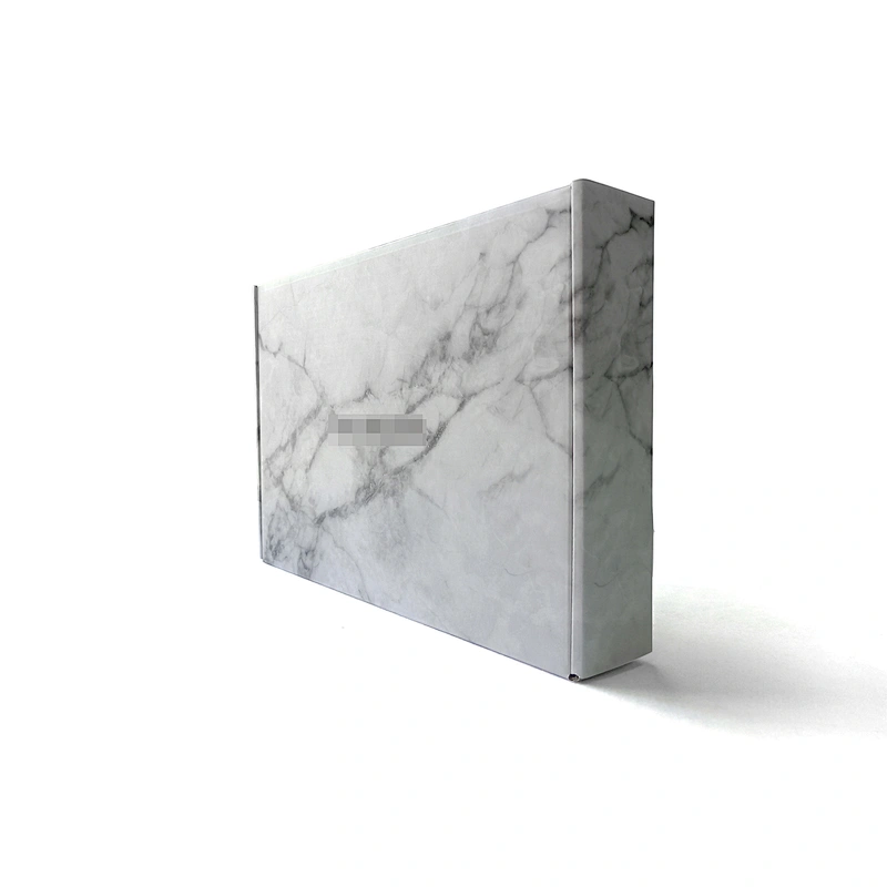 Luxury durable custom OEM brand cardboard corrugated paper marble packaging promotion gift box