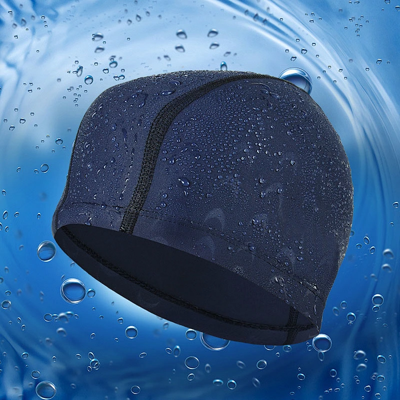 Promotional Custom Logo Cheapest Custom Logo Lycra Swimming Cap Nylon Spandex Swimming Hat