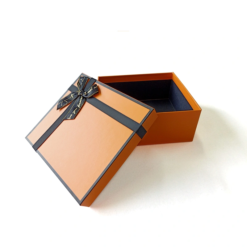 High-end Custom Printing Heaven And Earth Cover Style Portable Square Candy Kids Toy Clothing Packaging Gift Box For Baby