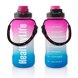 High quality New Frosted Plastic Water Bottle Portable Bottle Fruit Juice Leak-proof Outdoor Sport Travel Camping Bottle