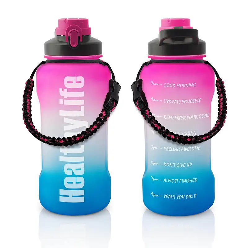 High quality New Frosted Plastic Water Bottle Portable Bottle Fruit Juice Leak-proof Outdoor Sport Travel Camping Bottle