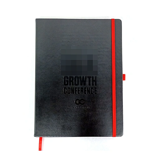 Hotsale custom promotional  Premium Quality free design  printed A3 hardcover pu leather notebook