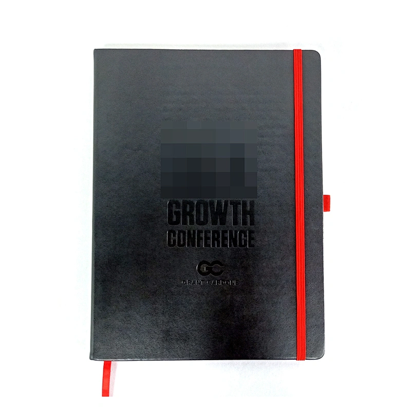 Hotsale custom promotional  Premium Quality free design  printed A3 hardcover pu leather notebook