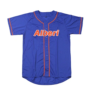 Custom logo quick-dry sport shirt promotional items activities team uniform 100% polyester baseball jersey