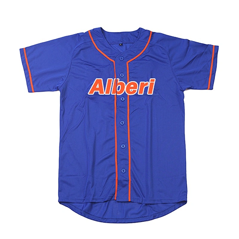 Custom logo quick-dry sport shirt promotional items activities team uniform 100% polyester baseball jersey