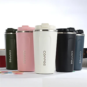 2020 new trendy custom logo water bottles double wall stainless steel water cup vacuum insulated reusable coffee tumbler