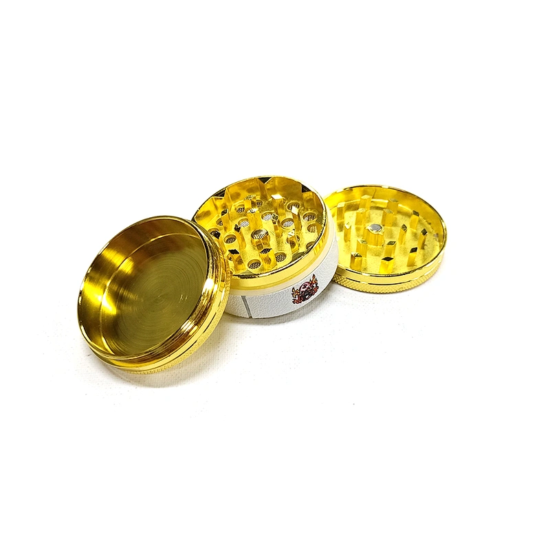 custom logo Factory wholesale Hot Sale smoking accessories tobacco herb weed grinder gold color spice Herb grinders