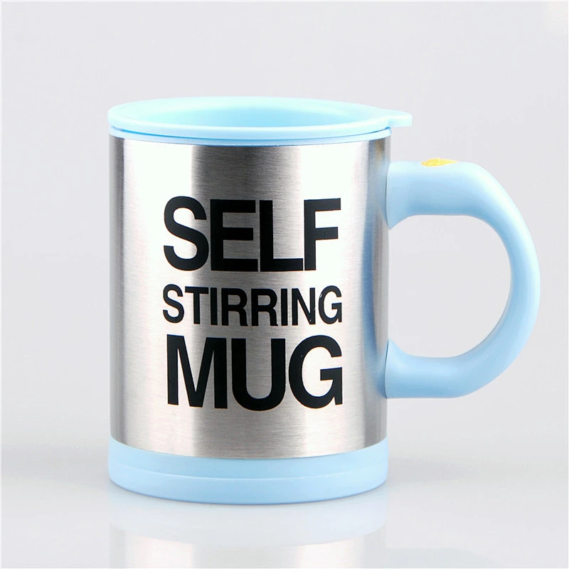 Stainless steel mix drinks cup coffee tea stirring mug automatic electric mixing drinks cup with customized logo
